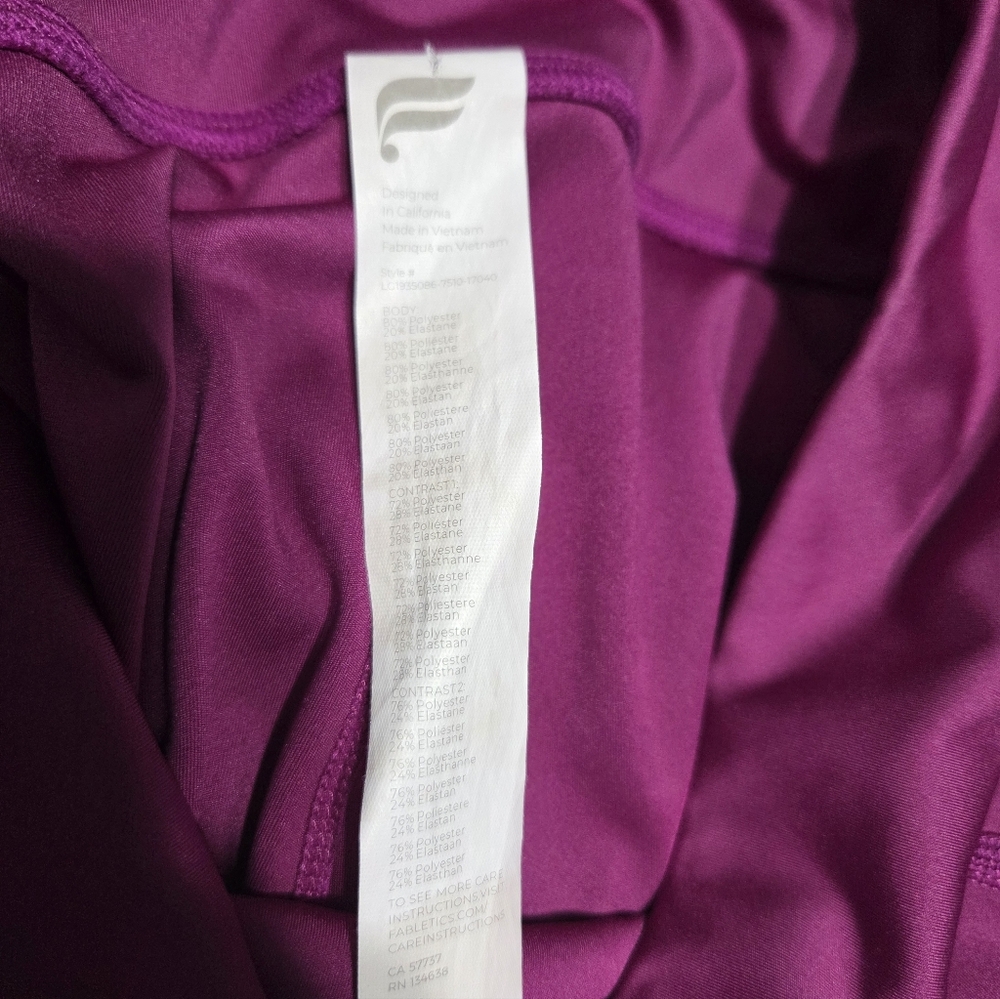 Fabletics Purple Leggings - Picture 2 of 6